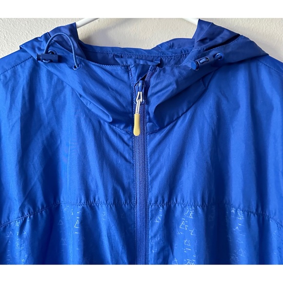 Vintage 90s Men’s Basic Editions Blue Windbreaker Zip Up Jacket - Picture 5 of 10